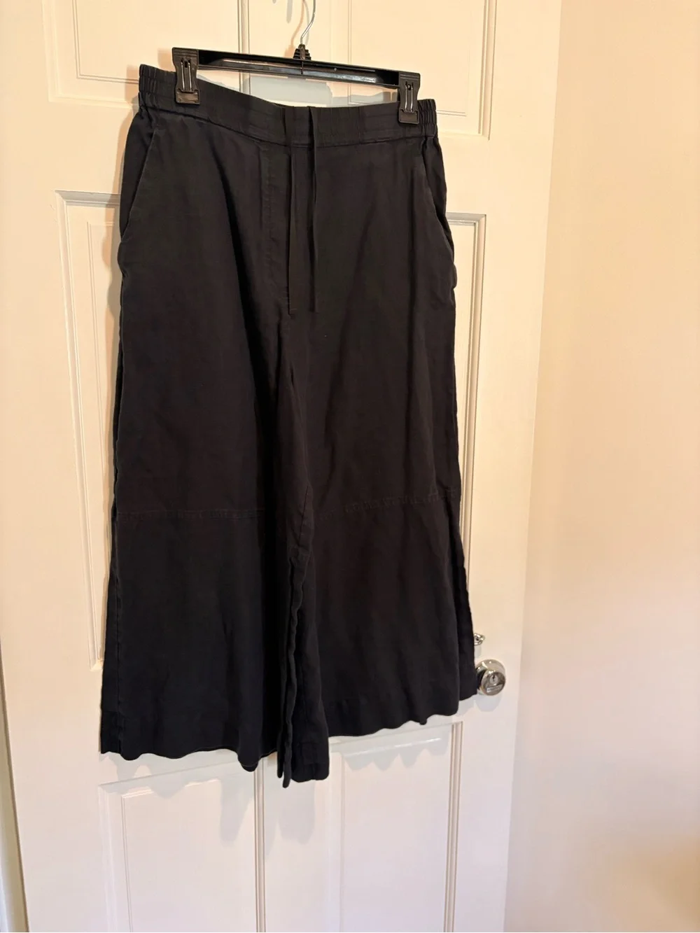 COS Black A-Line Wide-Leg Skirt